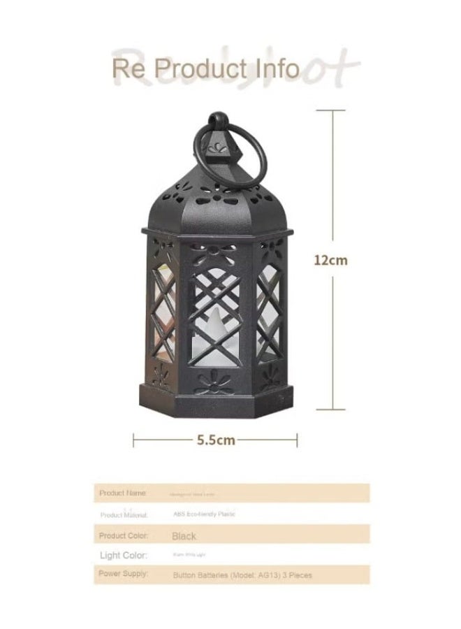 Ramadan lanterns and LED light decorations—hollow-design lanterns, perfect for decorating your table during Ramadan celebrations. - Image 3